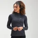 Haut d’entraînement zippé MP Performance pour femmes – Noir/Charbon chiné