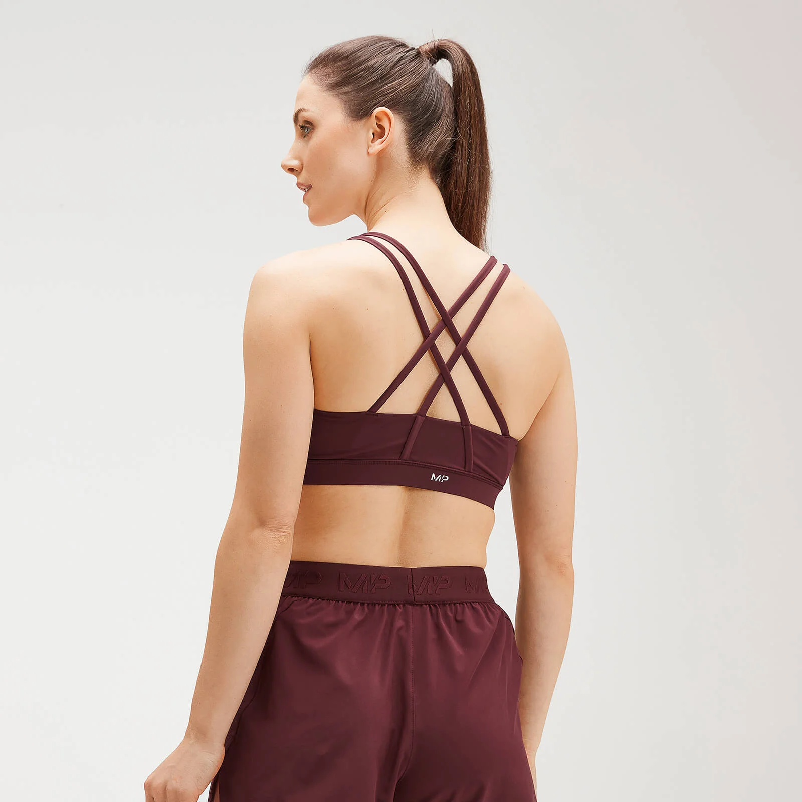 MP Women's Training Control Sports Bra - Washed Oxblood - XXSImage1