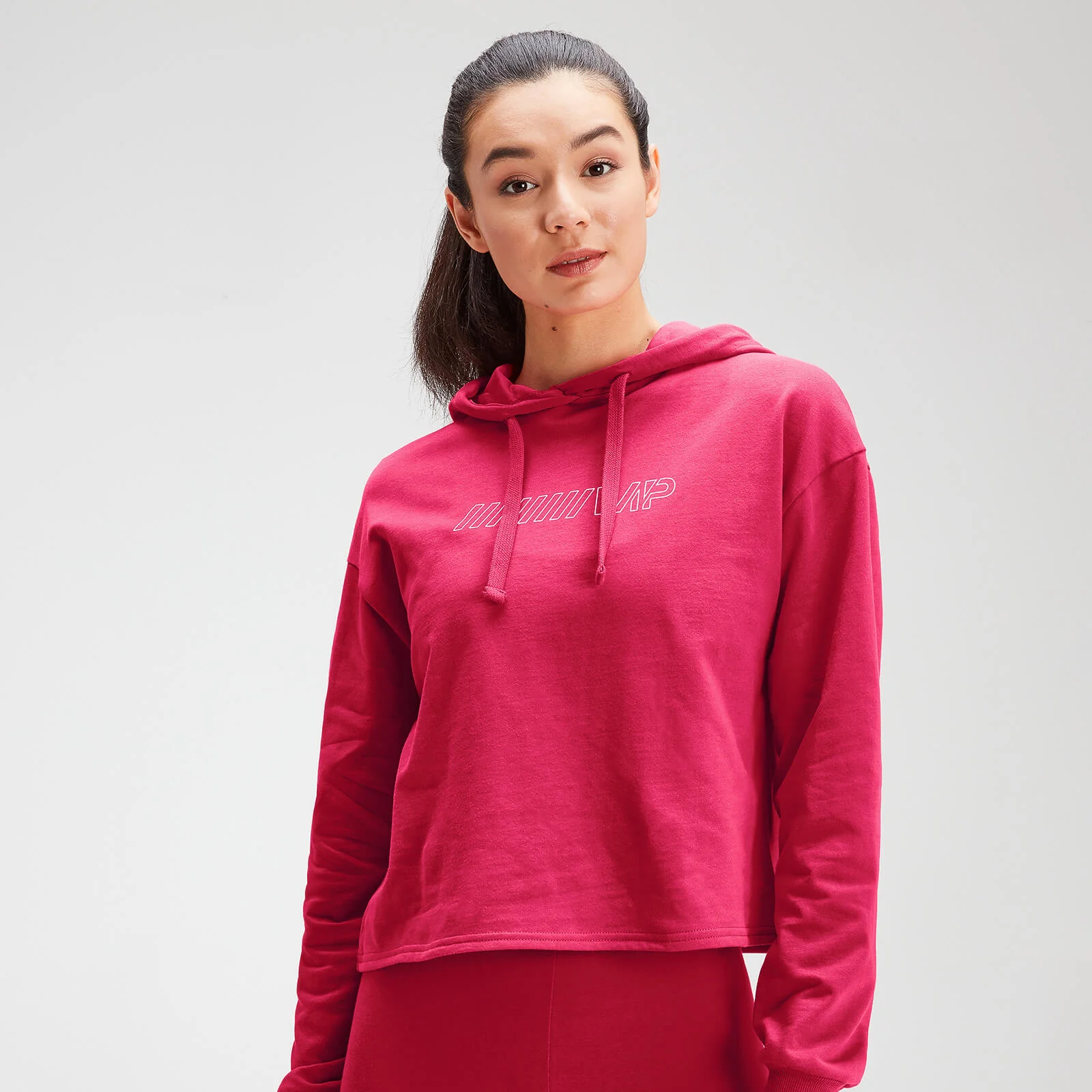 MP Women's Outline Graphic Hoodie - Virtual Pink - XXSImage1