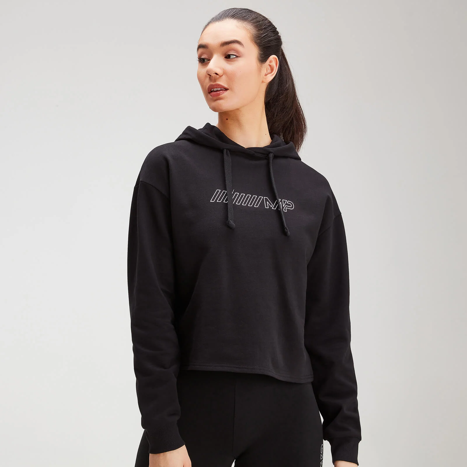 MP Women's Outline Graphic Hoodie - Black - XXSImage1