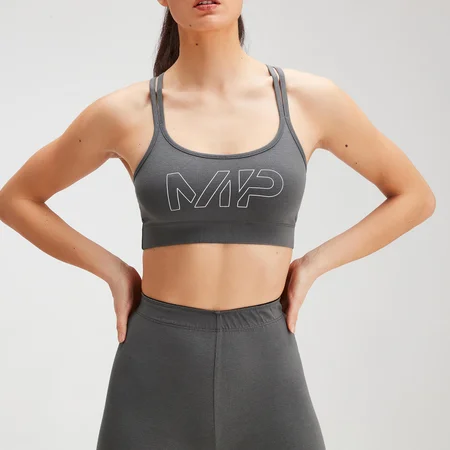 Brassière de sport MP Originals pour femmes – Carbone