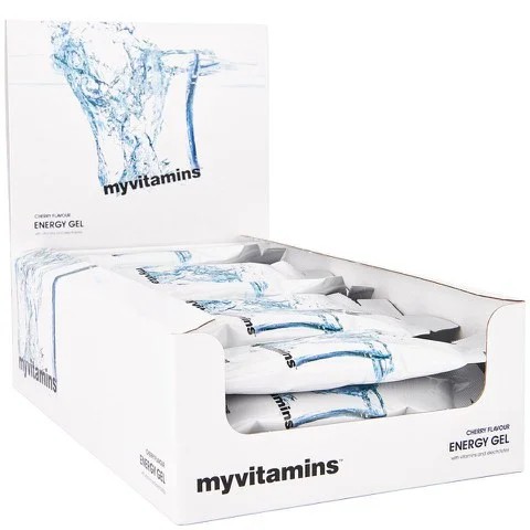 Myvitamins Energy Gel (Box) - 24 x 50g - CeriseImage1