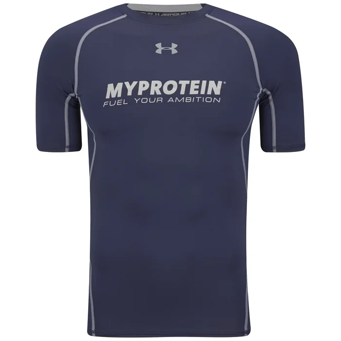 T-shirt de compression Under Armour® Heatgear pour homme - Bleu nuit