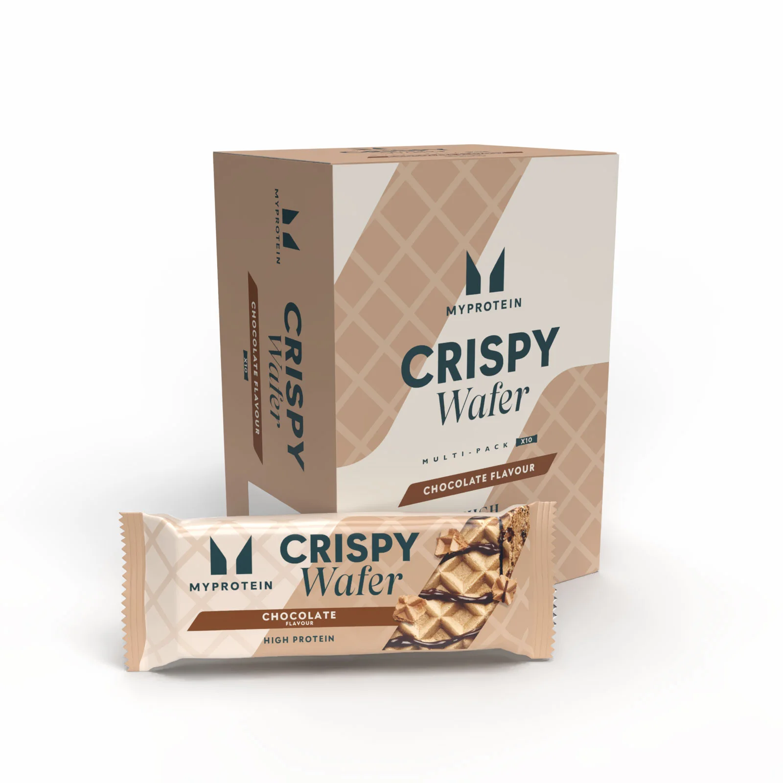 Gaufrettes Protéinées Allégées - 10Barres - ChocolatImage1