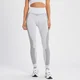 Legging côtelé sans coutures MP Contrast pour femmes – Blanc/Noir
