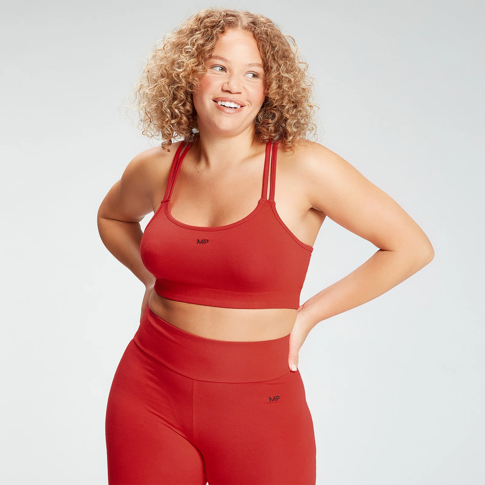 Brassière en jersey MP Essentials - Rouge - MImage1