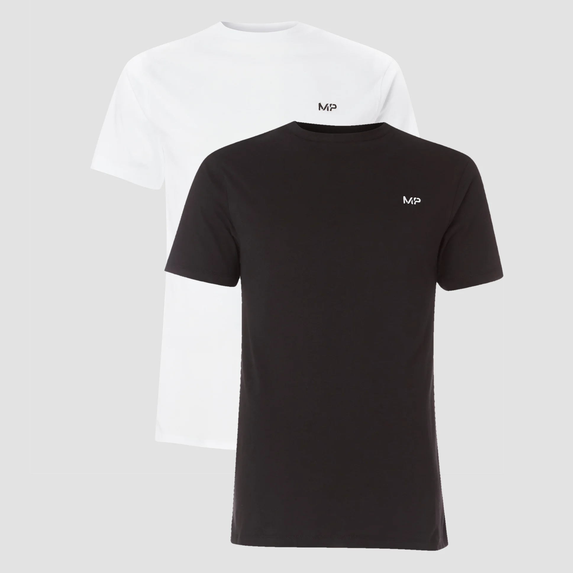 T-Shirt MP Pour Homme Lot De 2 - Noir / Blanc - XXSImage1