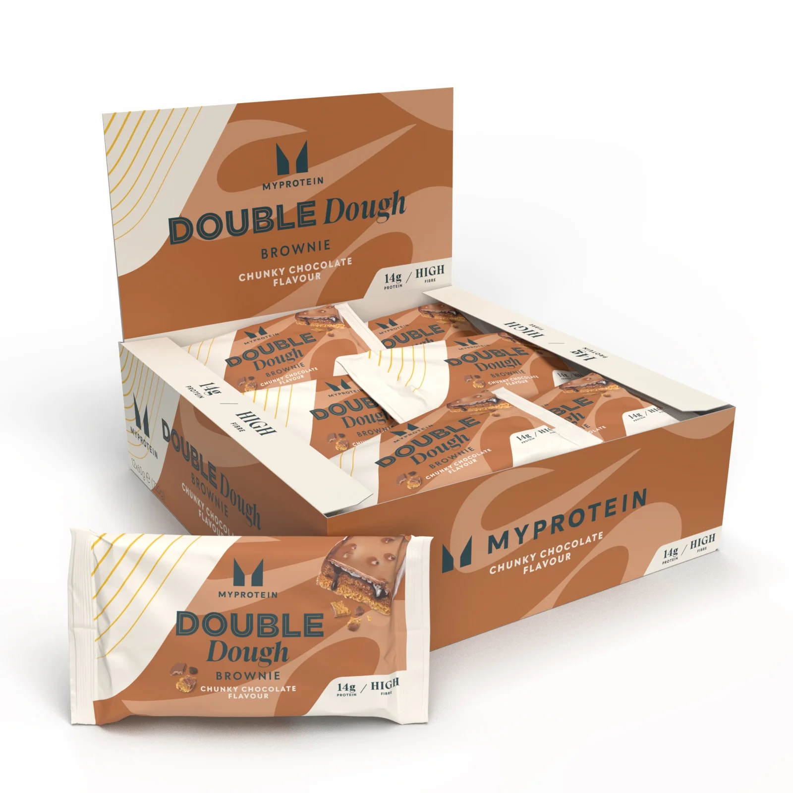 Double Dough Brownie - 12 x 60g - Chunky ChocolateImage1