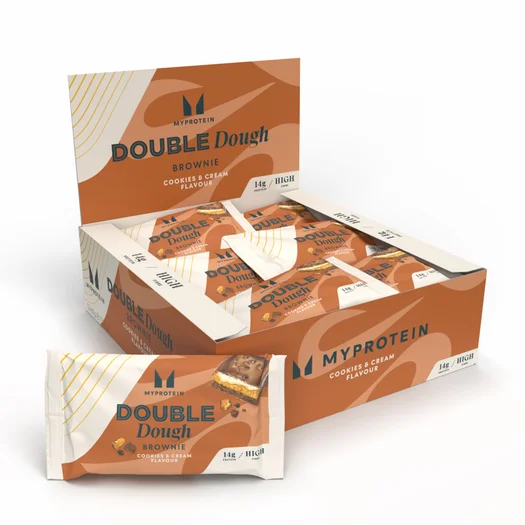 Double Dough Brownie - 12 x 60g - Cookies et crème