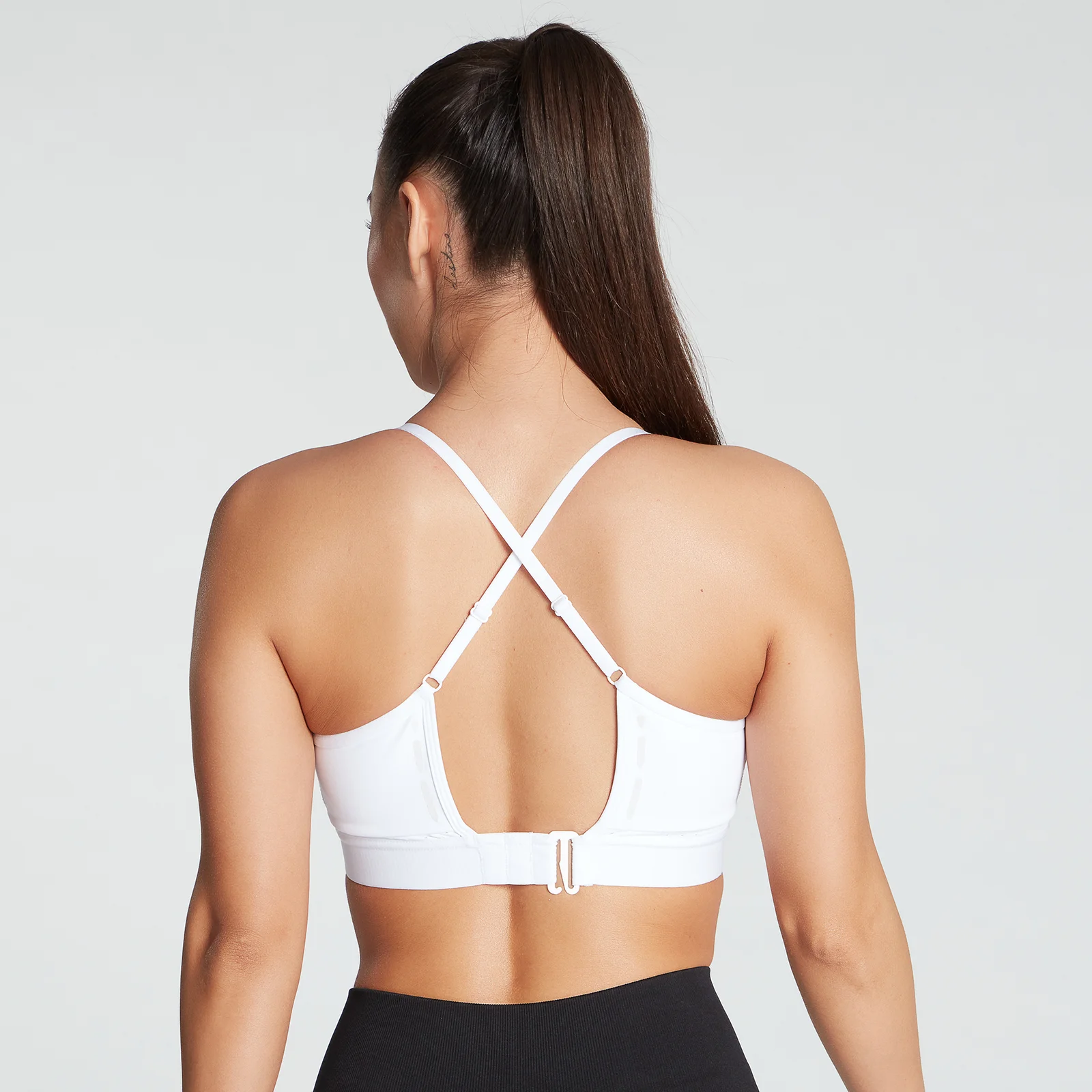 MP Women's Power Ultra Strappy Sports Bra- White - XXSImage1