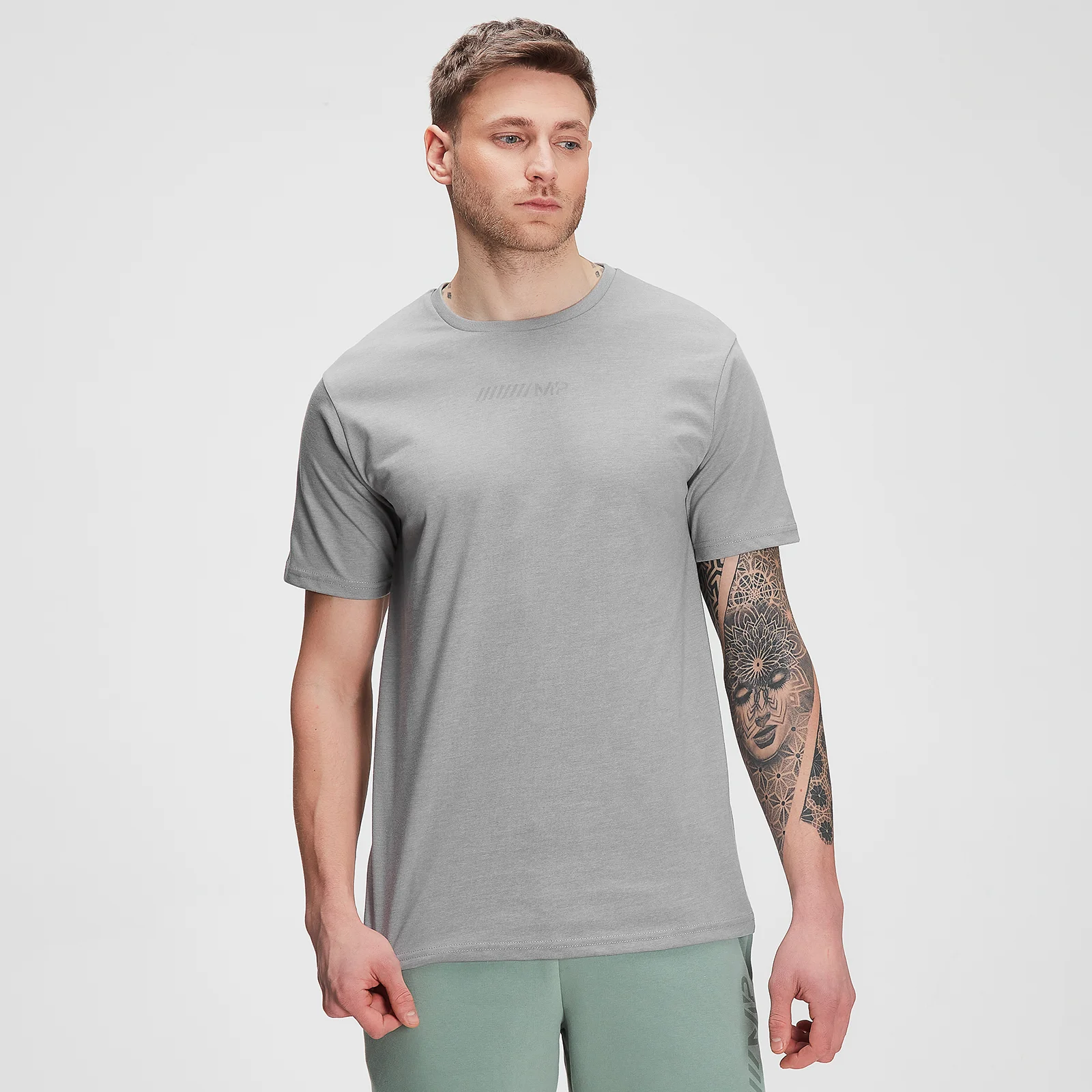 T-shirt à manches courtes MP Tonal Graphic pour hommes – Gris orage chiné - XXSImage1