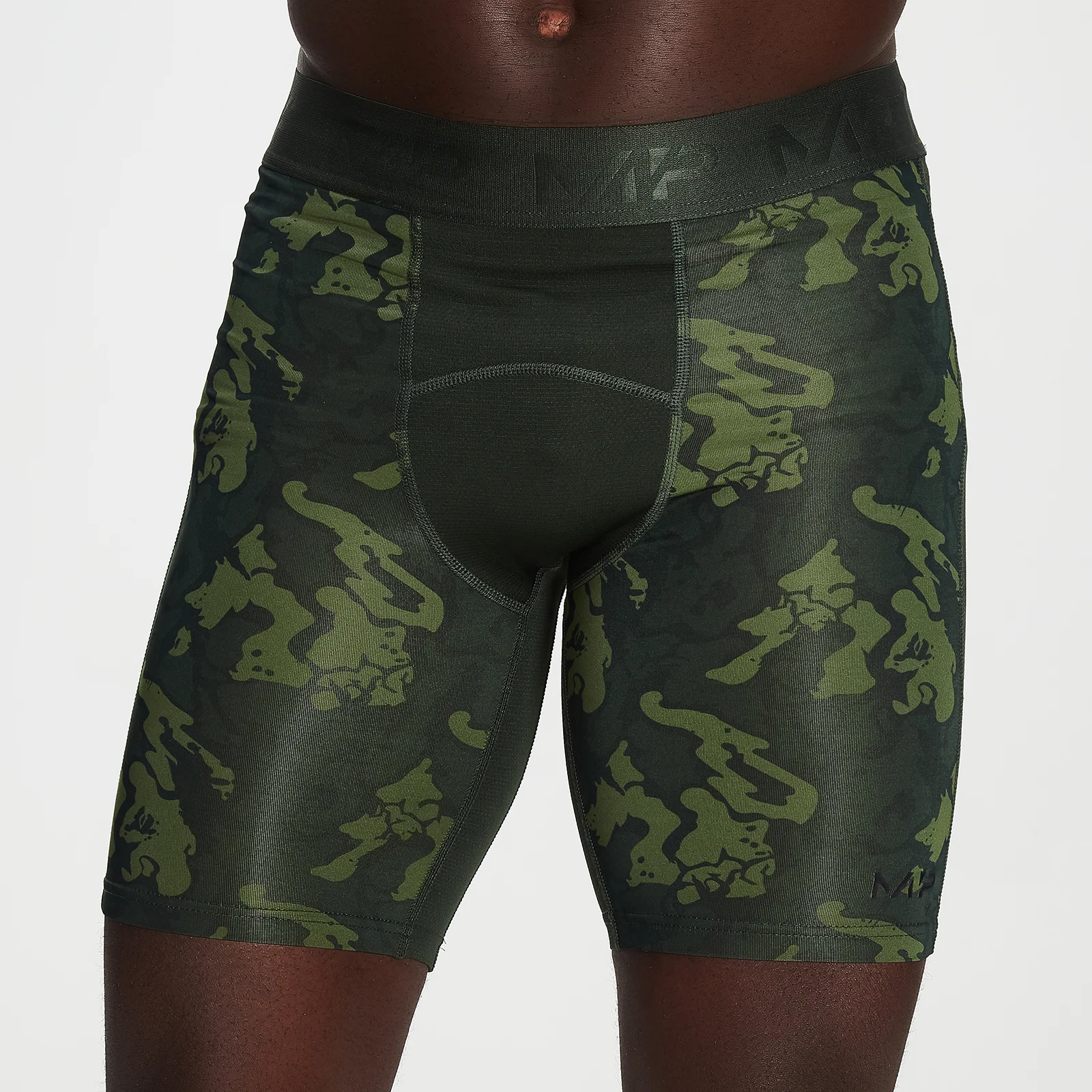 Short à imprimé camouflage MP Adapt Base Layer pour hommes – Imprimé camouflage vert - XXSImage1