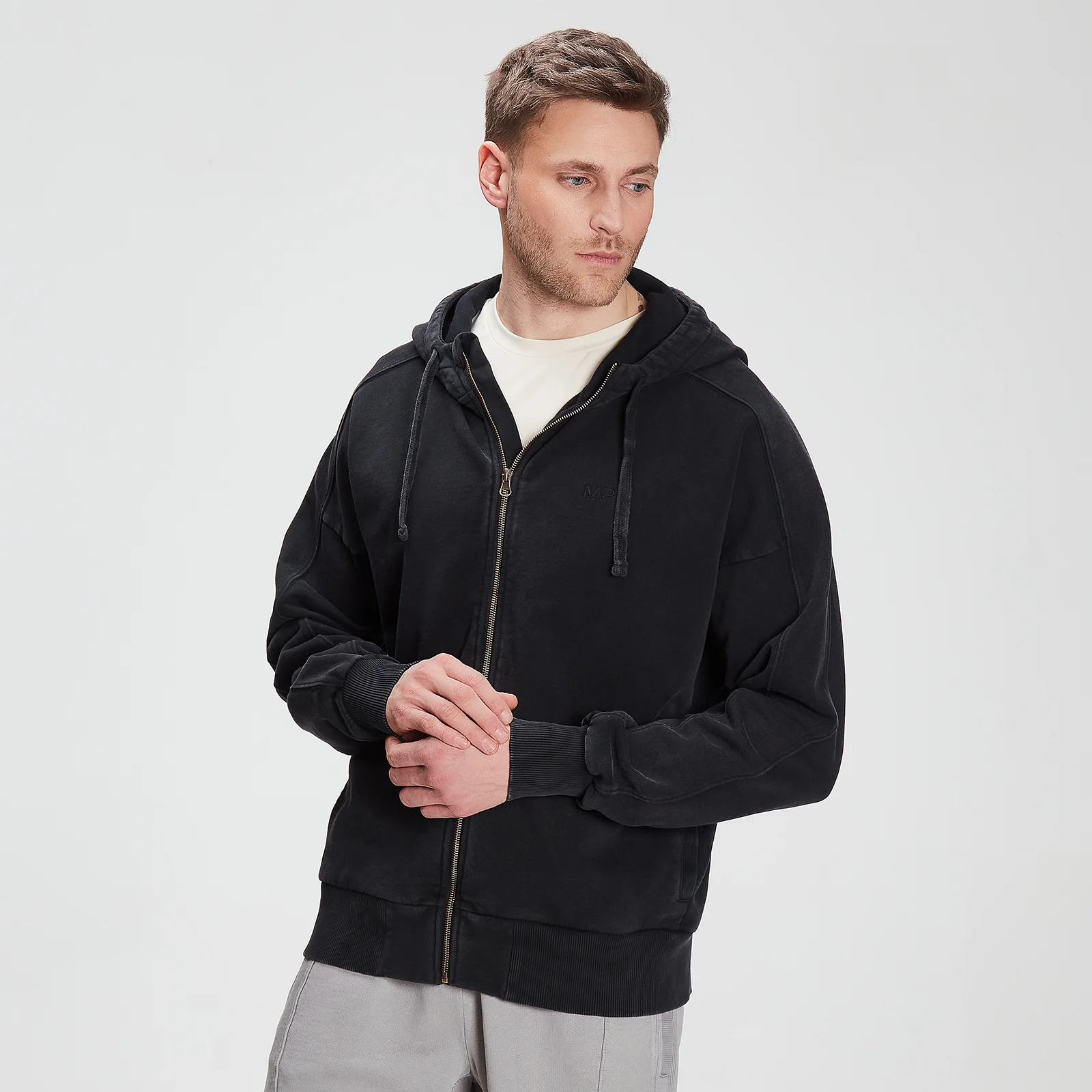 Sweat à capuche d’entraînement zippé MP pour hommes – Noir - XXSImage1