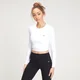 Crop top sans coutures à manches longues MP Shape Seamless pour femmes – Blanc