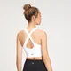 Brassière de sport à dos croisé sans coutures MP Shape Seamless pour femmes – Blanc