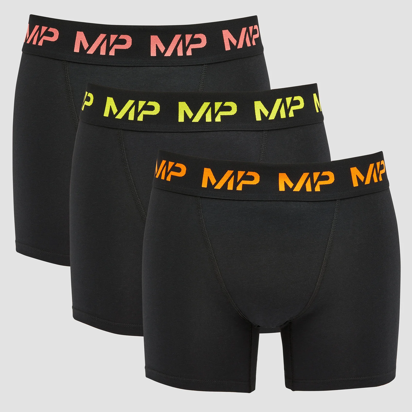 MP Men's Coloured logo Boxers (3 Pack) Black - XSImage1