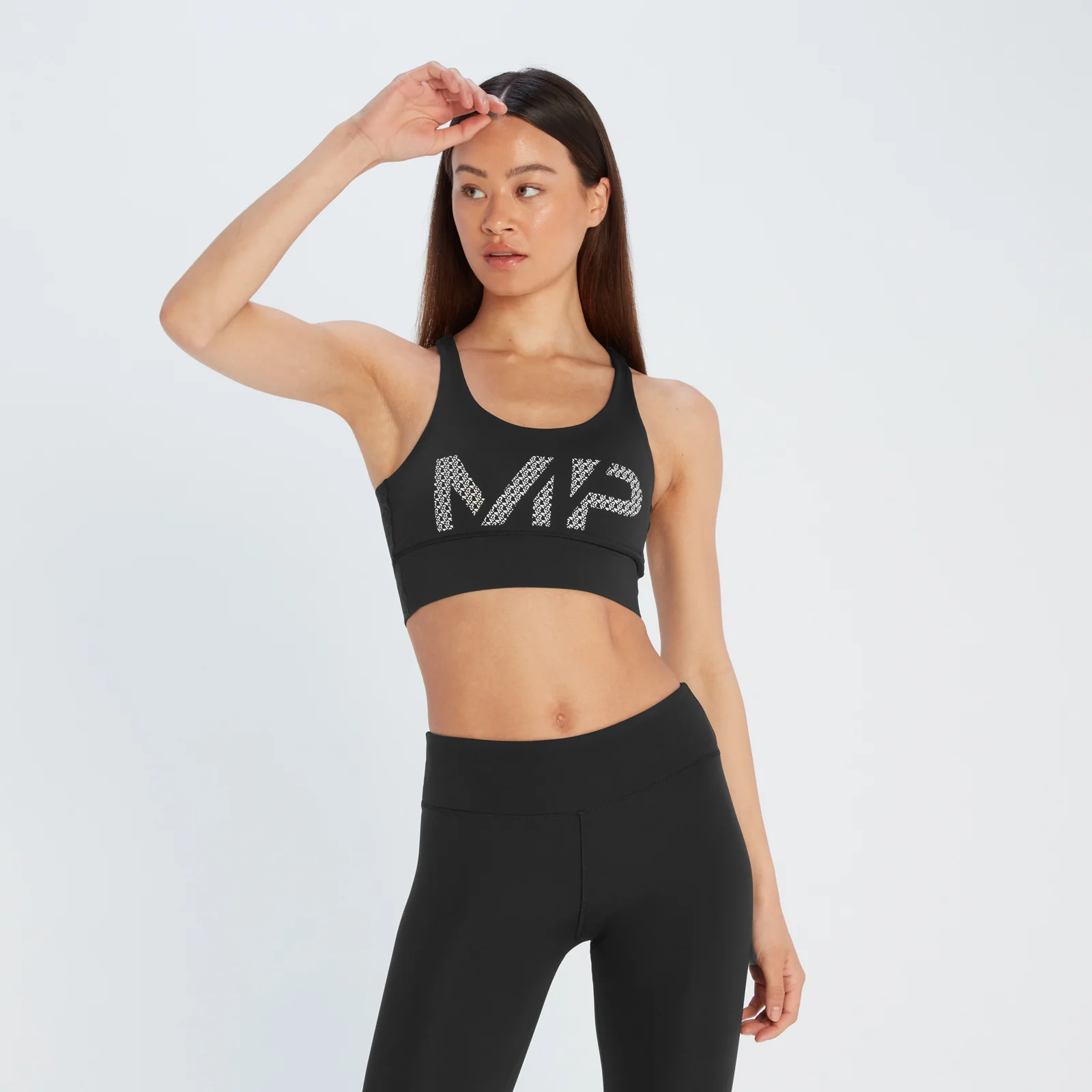 Brassière de sport à imprimé MP Essentials pour femmes – Noir - XXSImage1