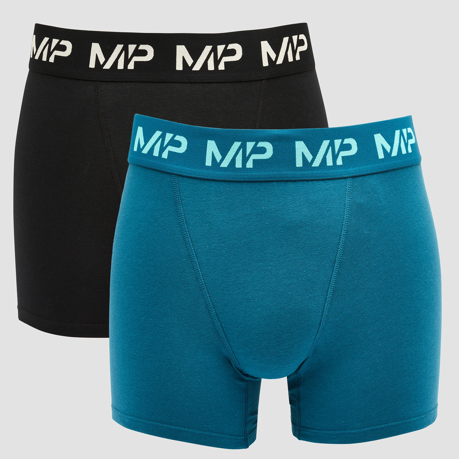 Boxer MP Impact Essentials en édition limitée pour hommes (lot de 2) – Noir/Bleu sarcelle - XXSImage1
