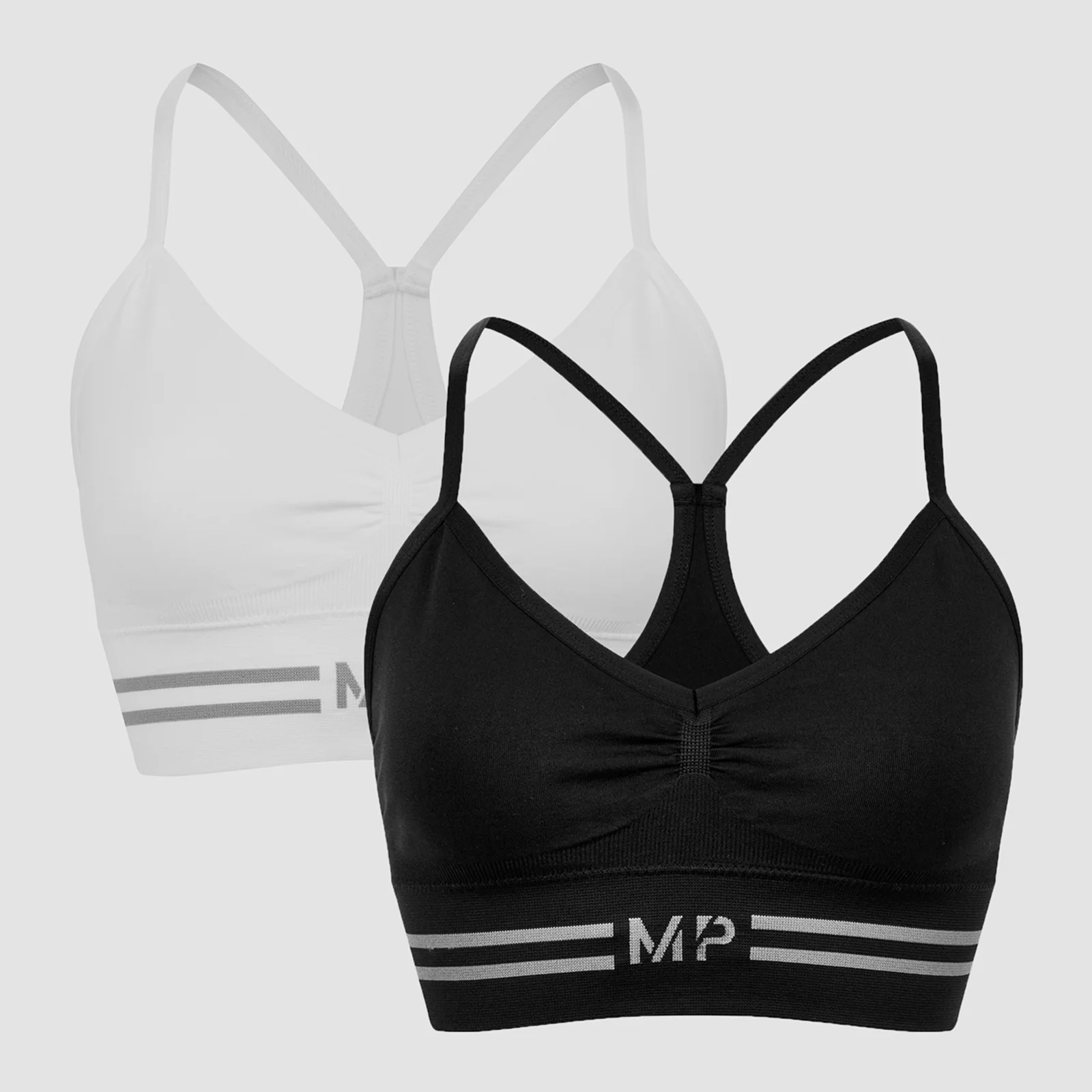 MP Women's Seamless Bralette - Black/White (2 Pack) - XXSImage1