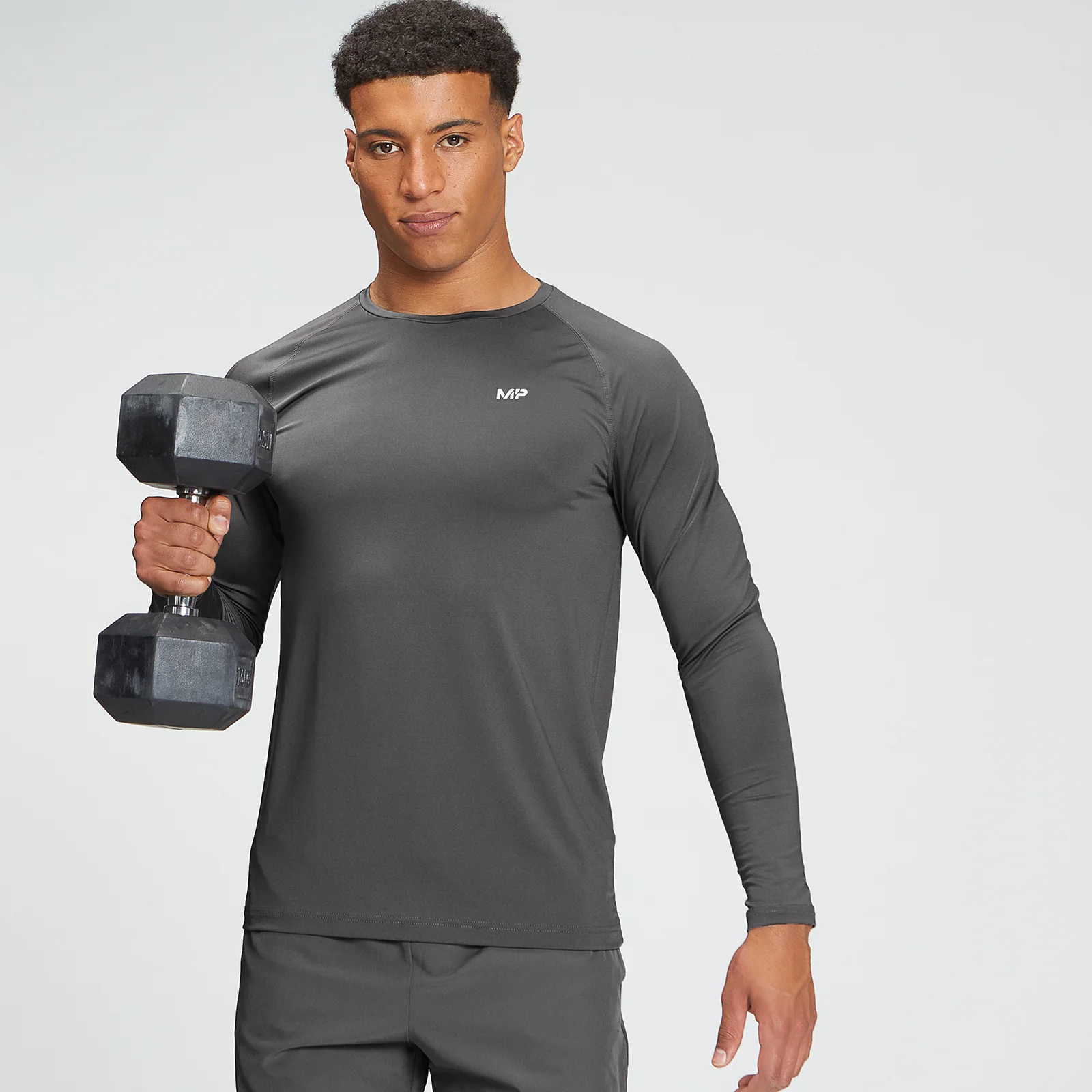 Haut à manches longues MP Tempo Graphic pour hommes – Carbone - XXSImage1