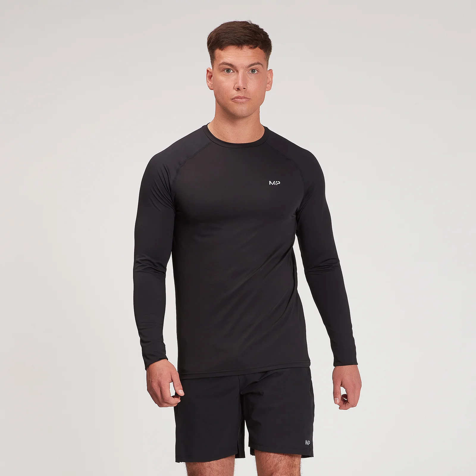 MP Men's Velocity Long Sleeve Top - Black - XXSImage1