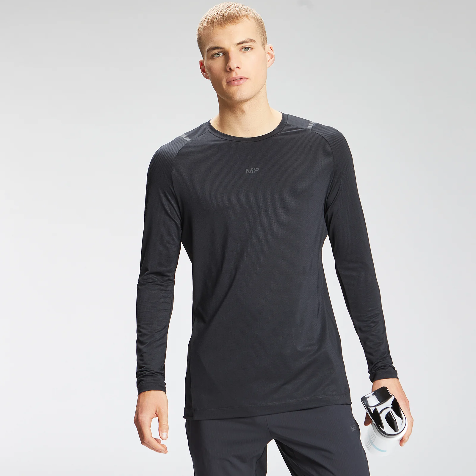 Haut à manches longues MP Velocity pour hommes – Noir - XXSImage1