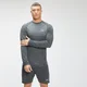 Haut sans coutures à manches longues MP Essentials Seamless pour hommes – Noir chiné