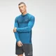 Haut sans coutures à manches longues MP Essentials Seamless pour hommes – Bleu vif chiné