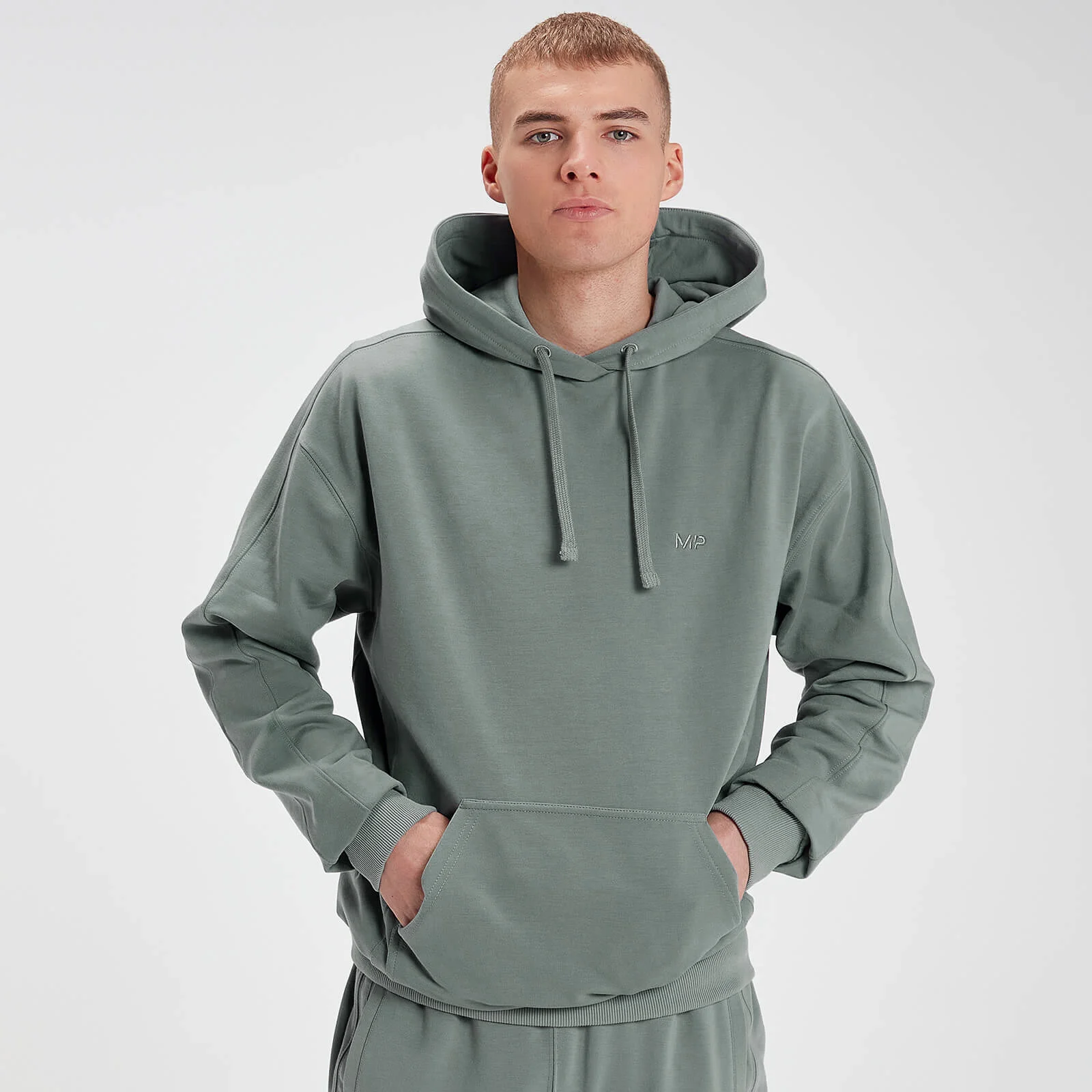 Sweat à capuche oversize MP Rest Day pour hommes – Vert cactus - XXSImage1