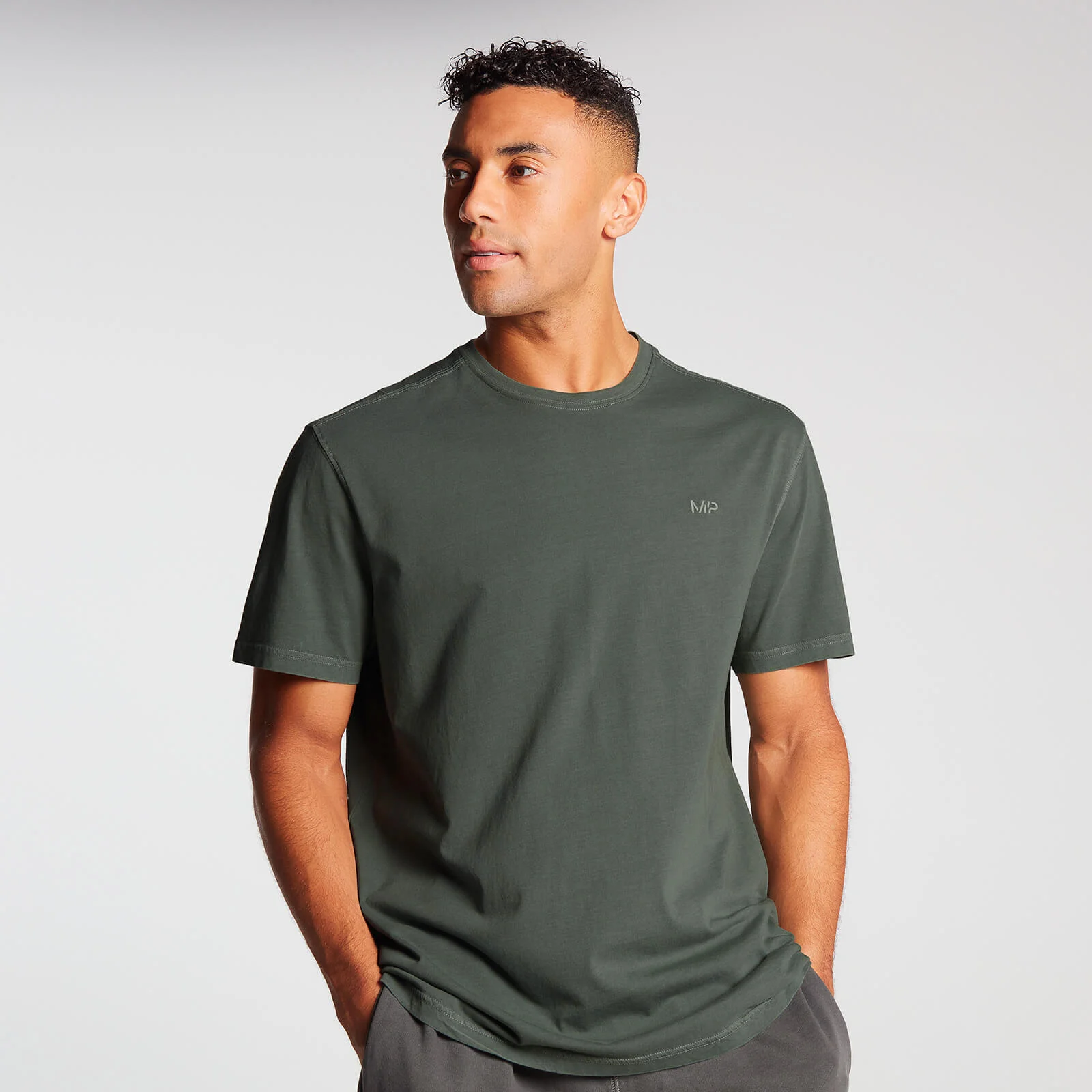 MP Men's Training Short Sleeve Oversized T-Shirt - Vine Leaf - XXSImage1