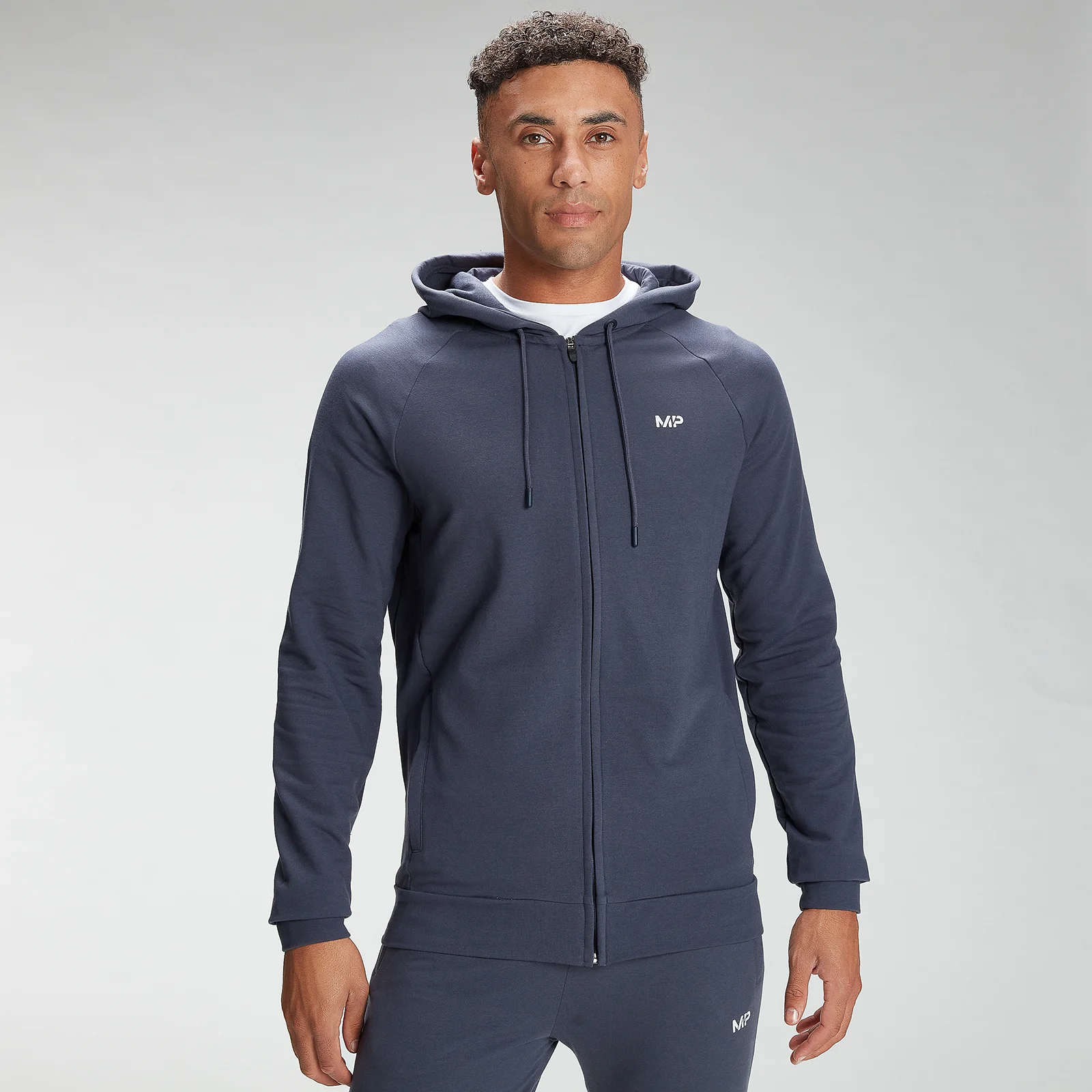 MP Men's Form Zip Up Hoodie - Graphite - XXSImage1