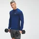 Haut sans coutures à manches longues MP Essentials pour hommes – Bleu intense chiné