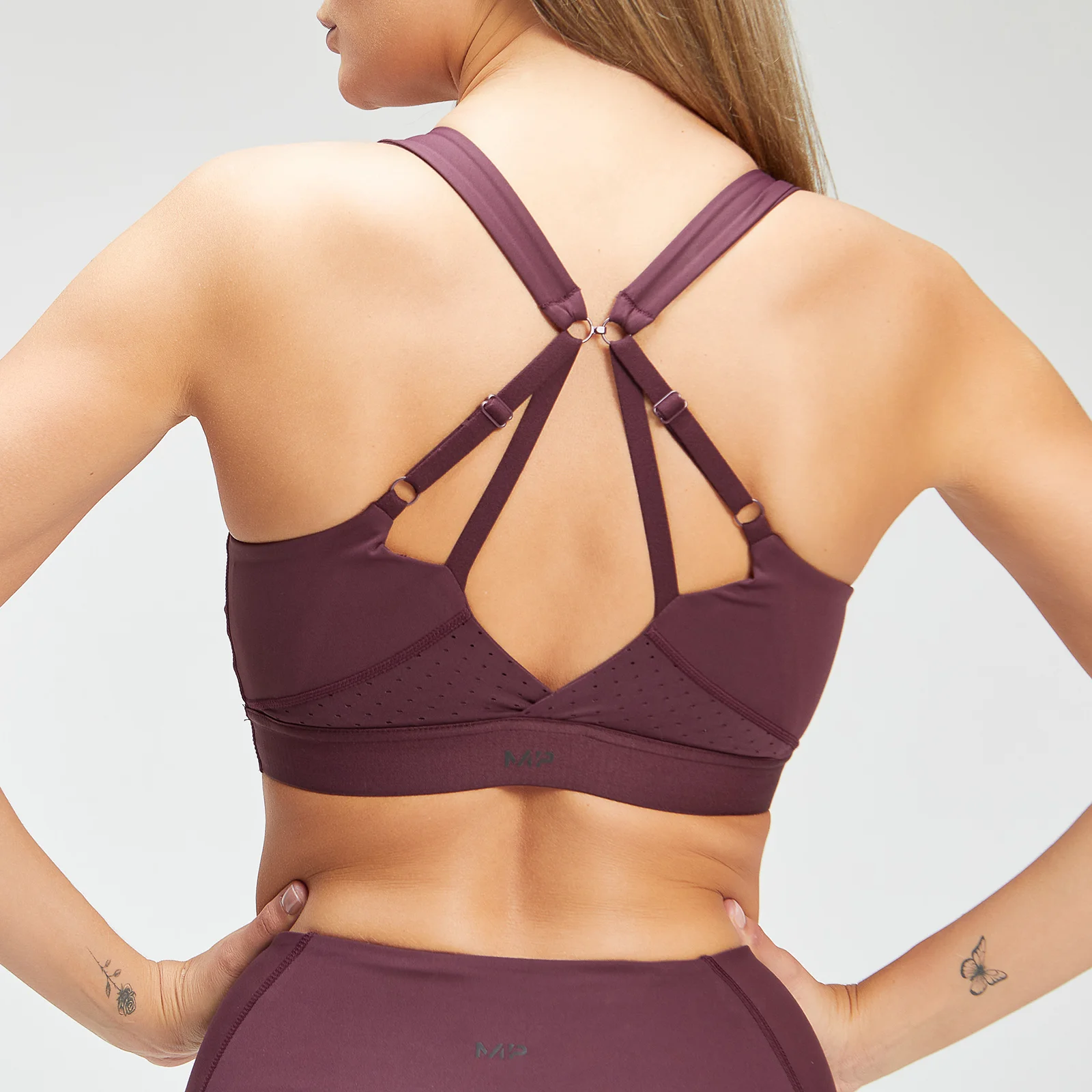 Brassière de sport MP Power Ultra pour femmes – Bordeaux/Noir - XXSImage1