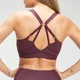 Brassière de sport MP Power Ultra pour femmes – Bordeaux/Noir