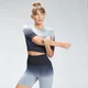 Crop top sans coutures MP Velocity pour femmes – Noir