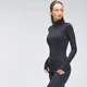 Haut à fermeture éclair ¼ MP Velocity pour femmes – Noir