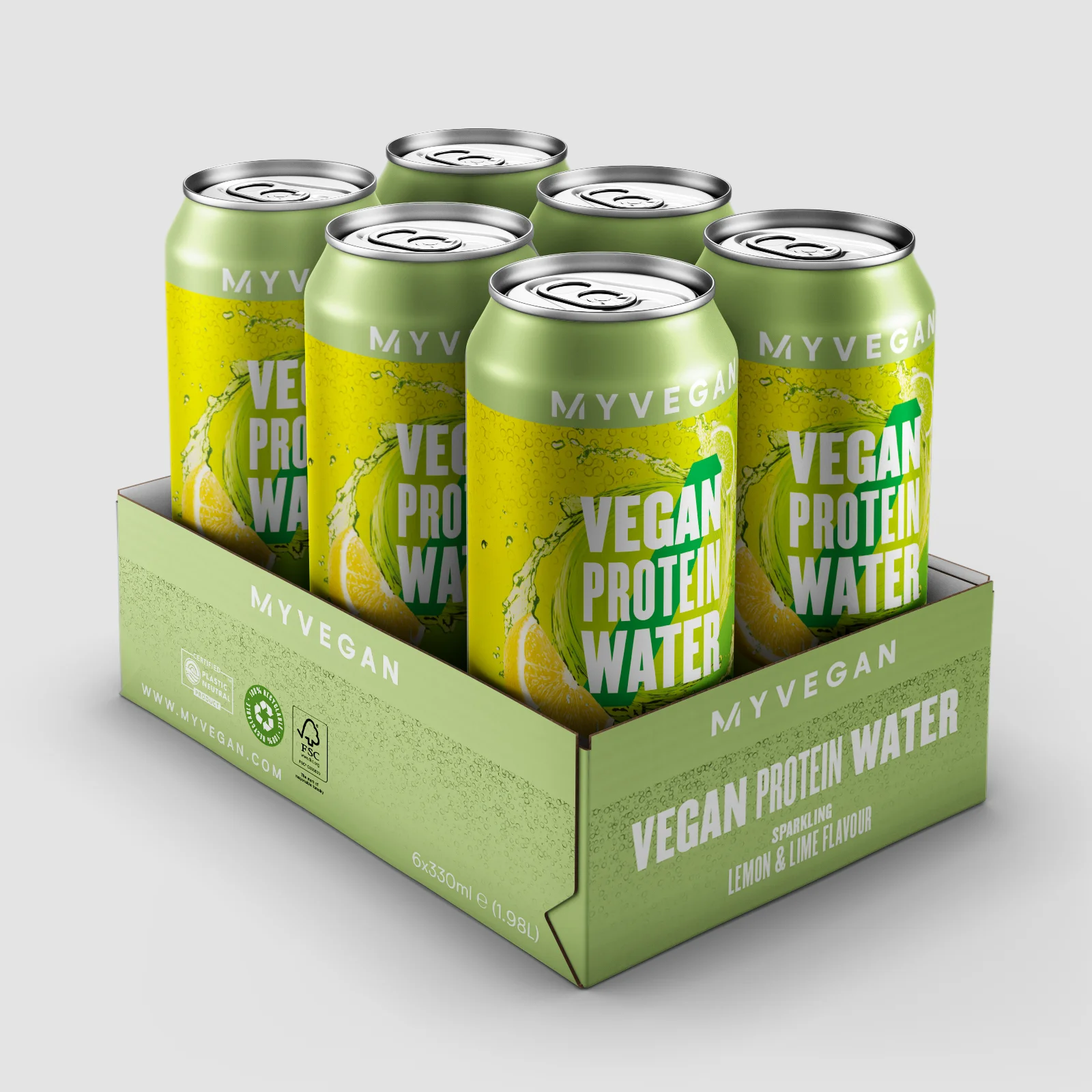 Eau protéinée gazeuse végane - Lemon LimeImage1