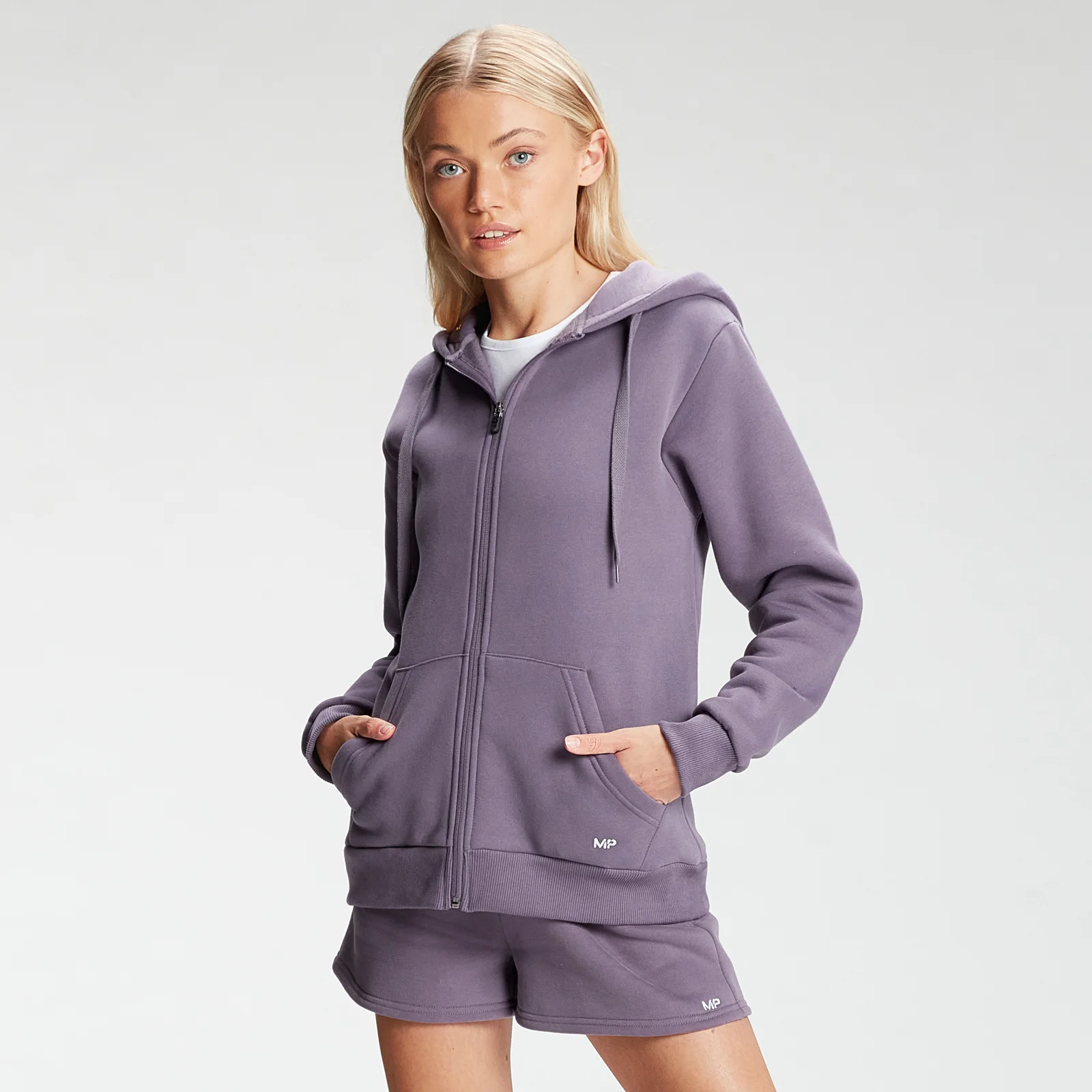 MP Women's Rest Day Zip Through Hoodie - Smokey Purple - XXSImage1