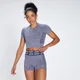 T-shirt court à manches courtes MP Curve pour femmes – Bleu galaxie