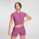 Crop top à manches courtes MP Power pour femmes – Orchidée