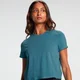 T-shirt d’entraînement court MP pour femmes – Bleu océan