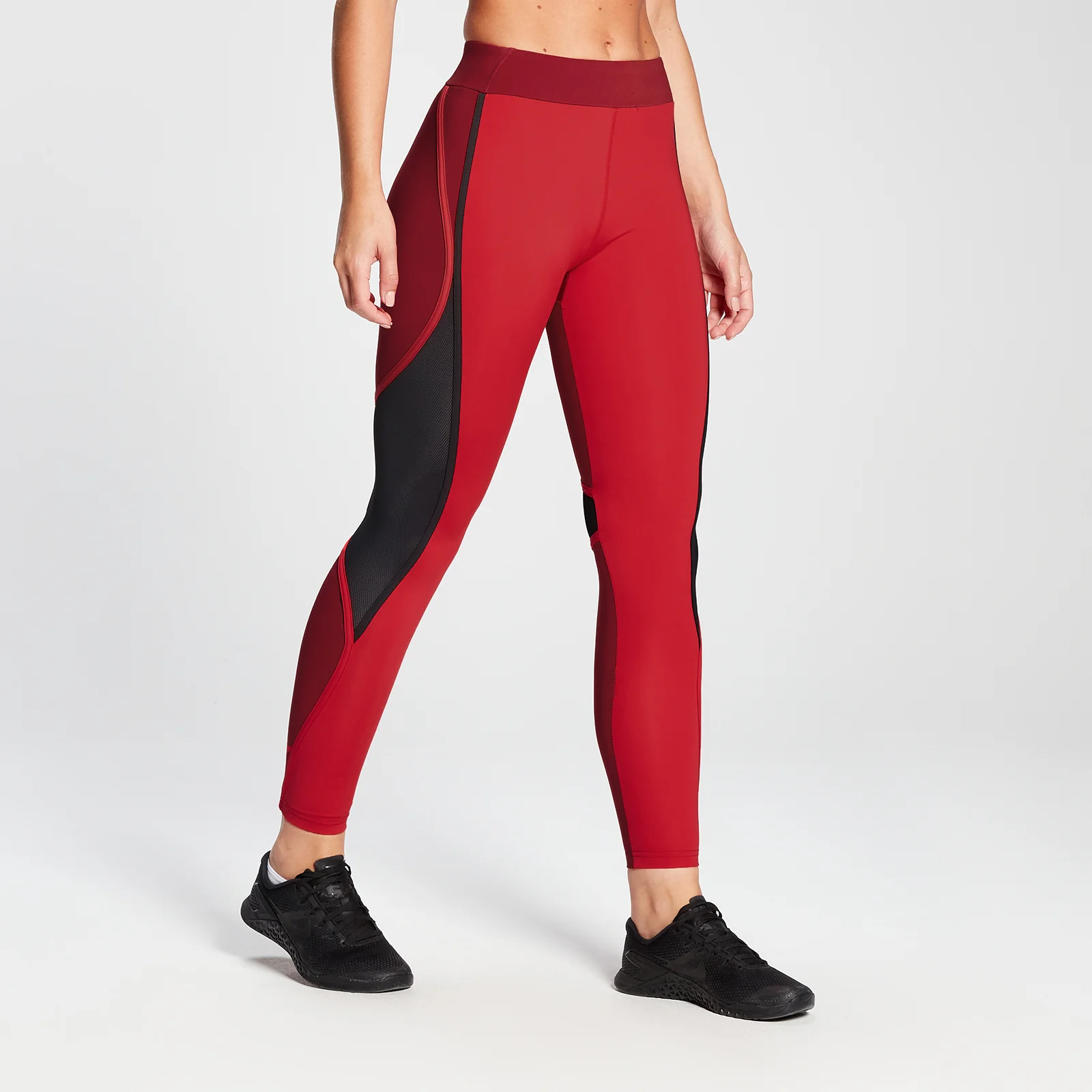 Legging colour-block MP Engage pour femmes – Rouge danger/Lie-de-vin - XXSImage1