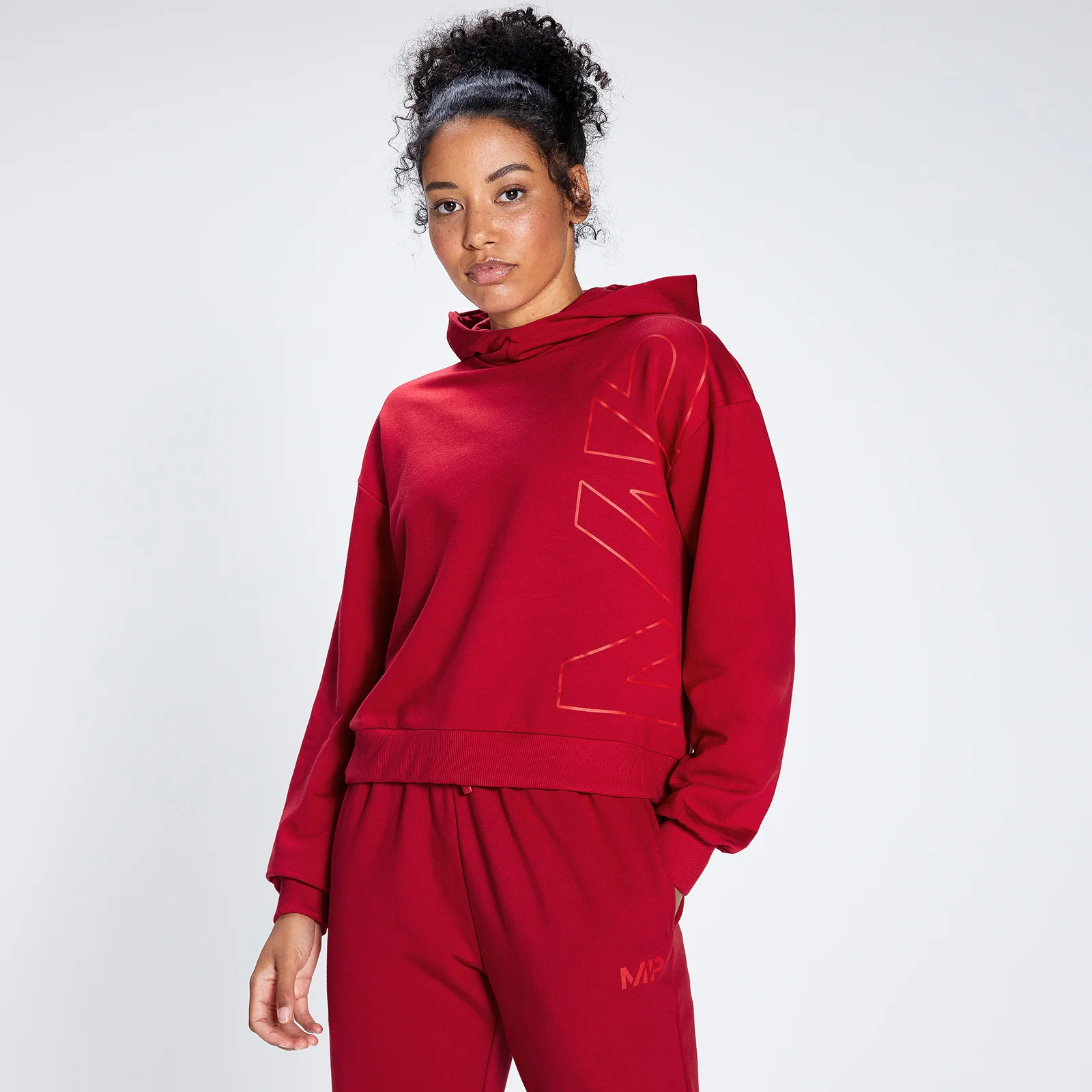 MP Women's Engage Bold Graphic Hoodie - Wine/Danger - XXSImage1