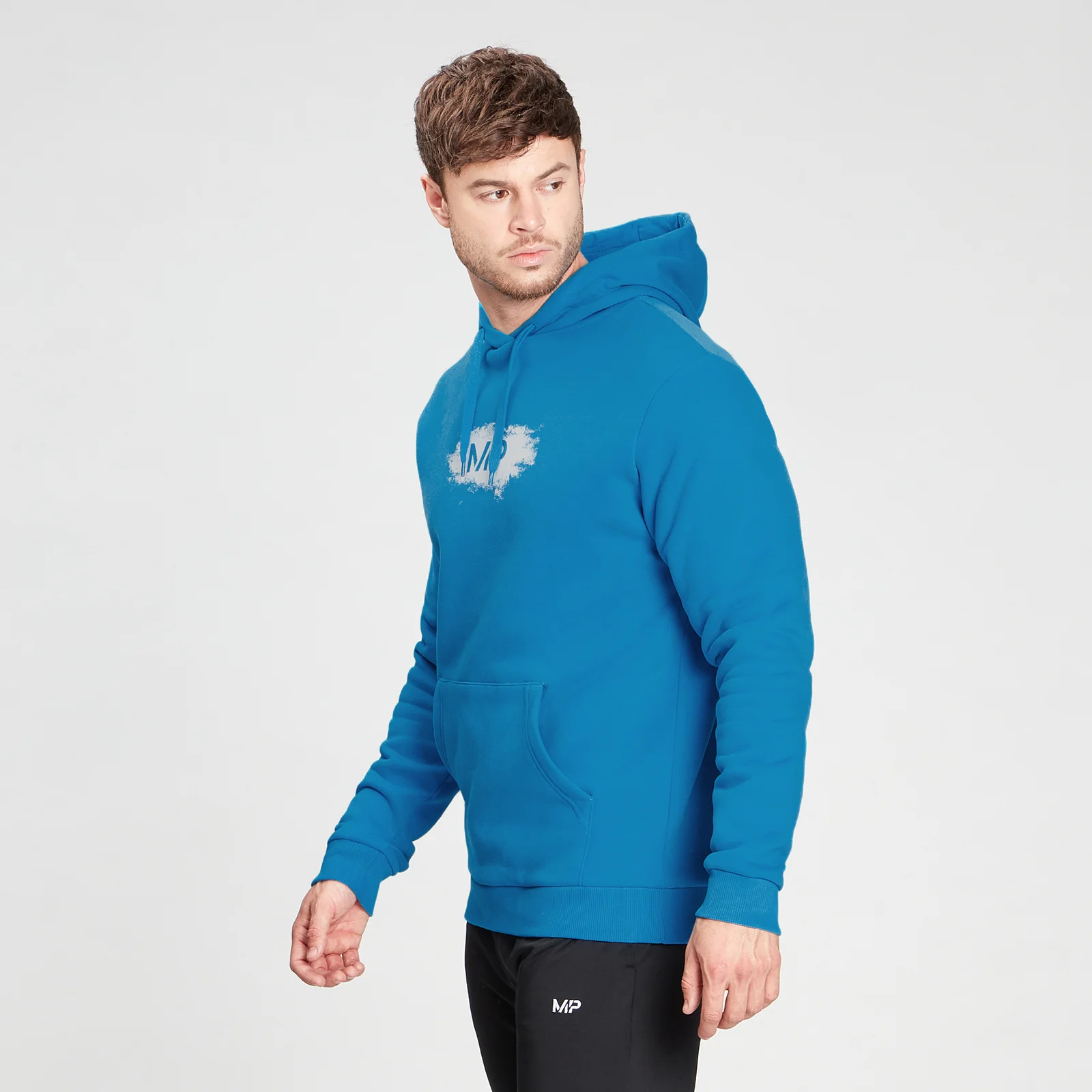 MP Men's Chalk Graphic Hoodie - Aqua - XXSImage1