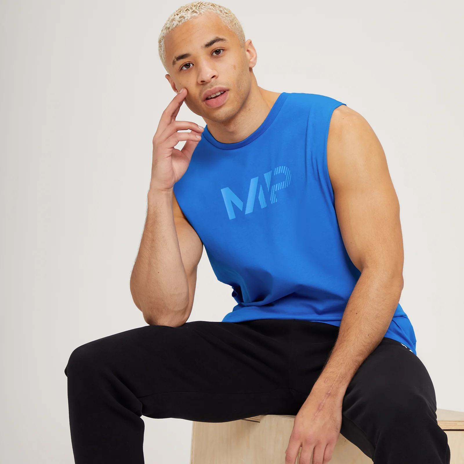 Débardeur MP Fade Graphic pour hommes – Bleu pur - XXSImage1