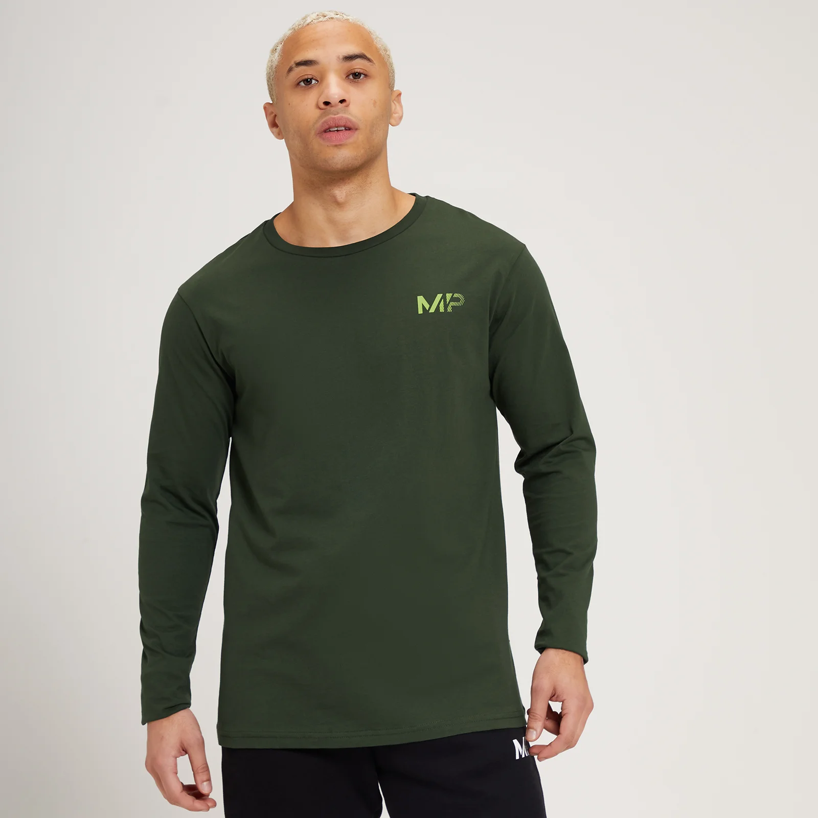 T-shirt à manches longues MP Fade Graphic pour hommes – Vert foncé - XXSImage1