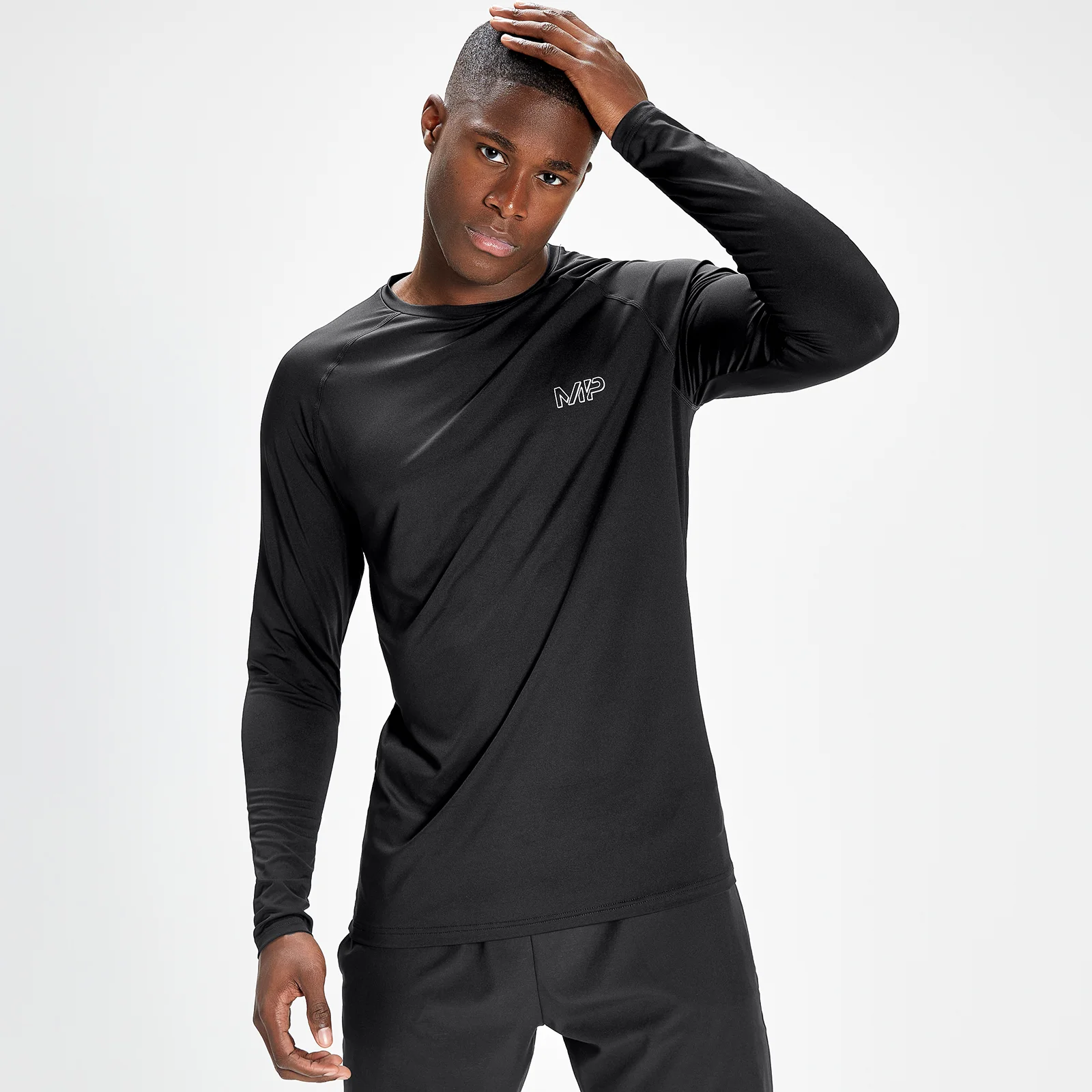 T-shirt d’entraînement à manches longues MP Infinity Mark Graphic pour hommes – Noir - XXSImage1