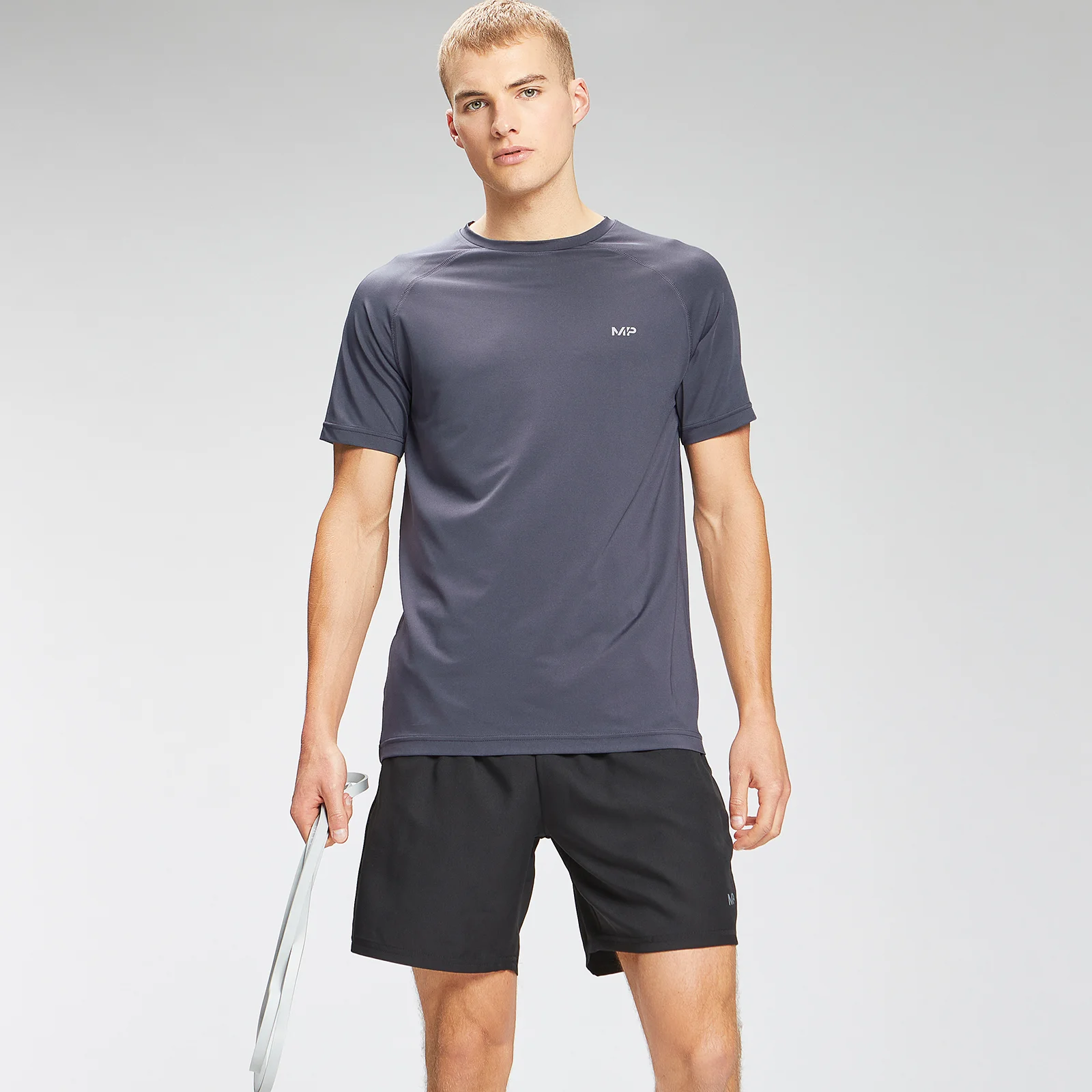 MP Men's Repeat Graphic Training Short Sleeve T-Shirt - Graphite - XXSImage1