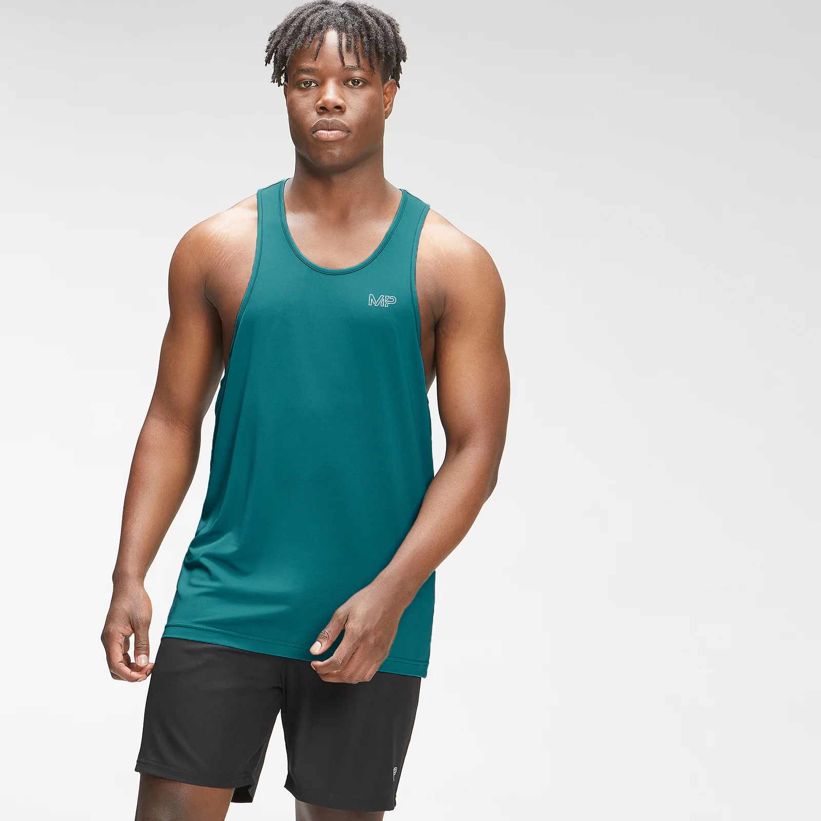 Débardeur à imprimé répétitif MP Mark Graphic Training pour hommes | Bleu sarcelle | MP - XXSImage1