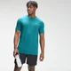 T-shirt à manches courtes à imprimé répétitif MP Mark Graphic Training pour hommes – Bleu sarcelle